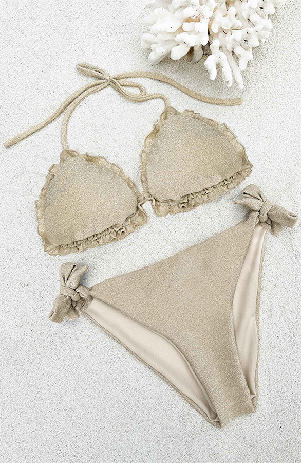 Lurex Bikini Set Goud Fashionmusthaves Nl