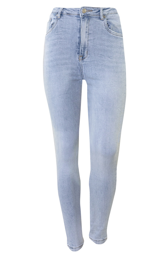 High waisted blue 2024 skinny jeans